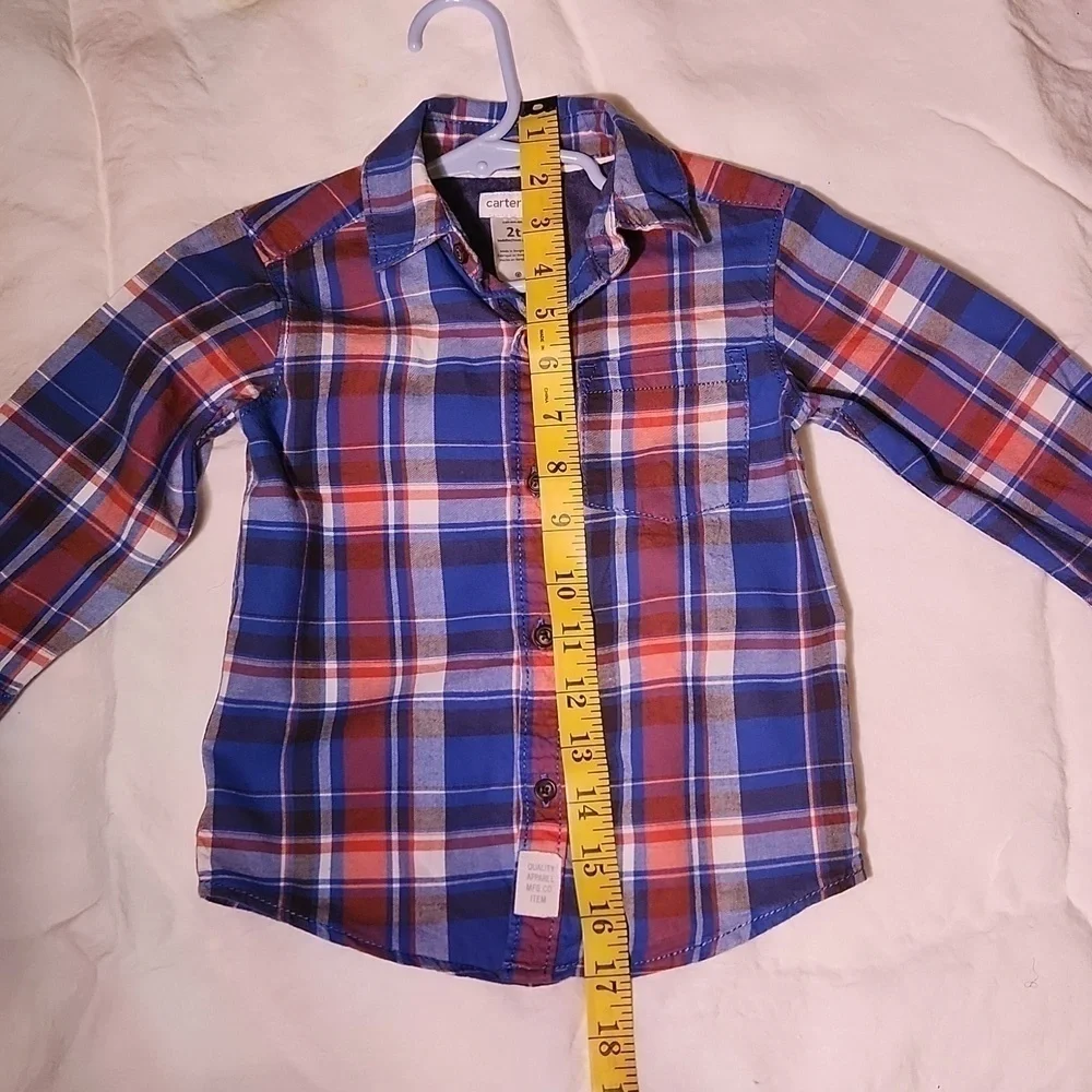 CARTERS Toddler Boys Plaid Shirt and Pants
